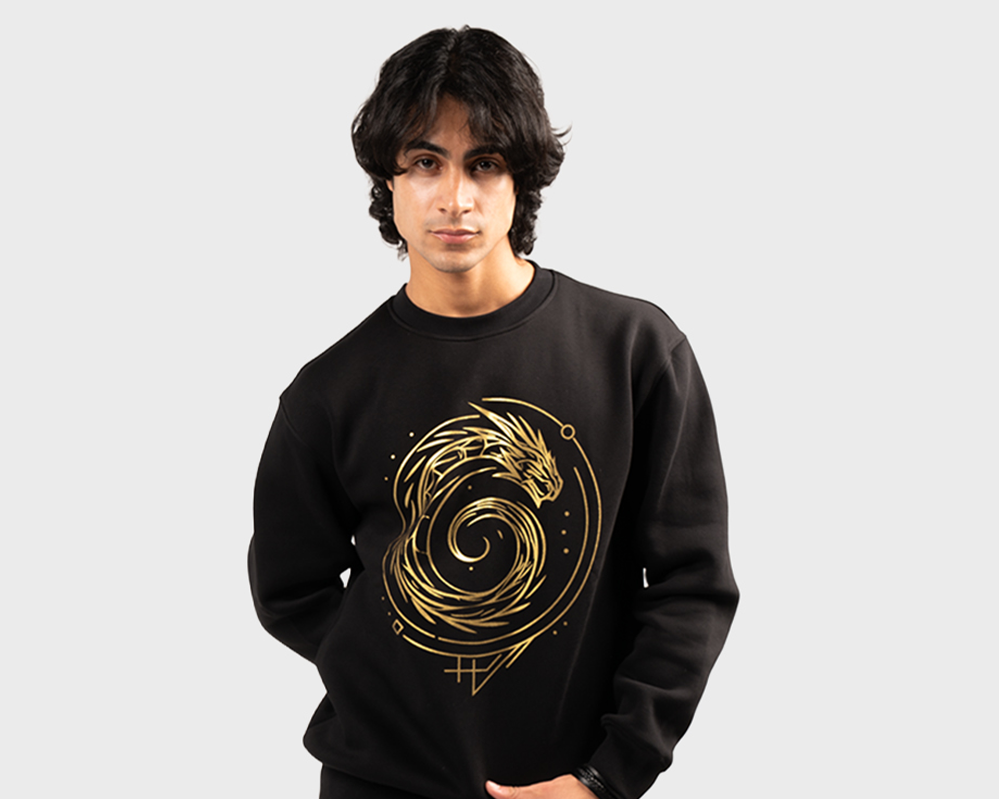 Dragon Galaxy Sweatshirt Black