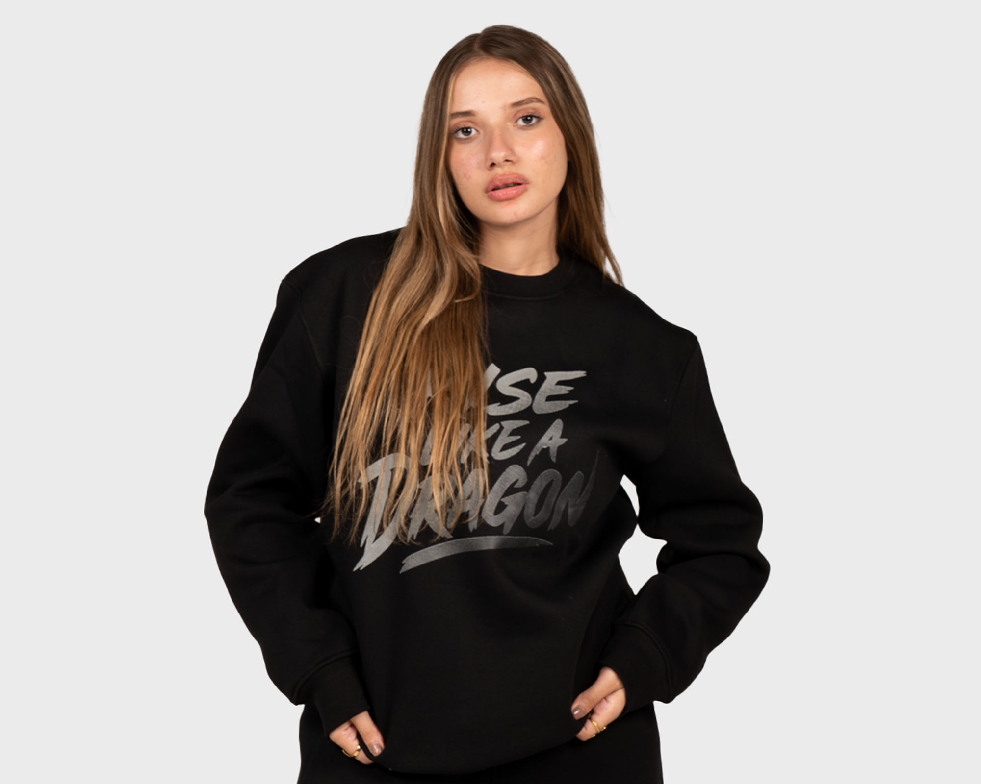 RISE LIKE A DRAGON Sweatshirt Black