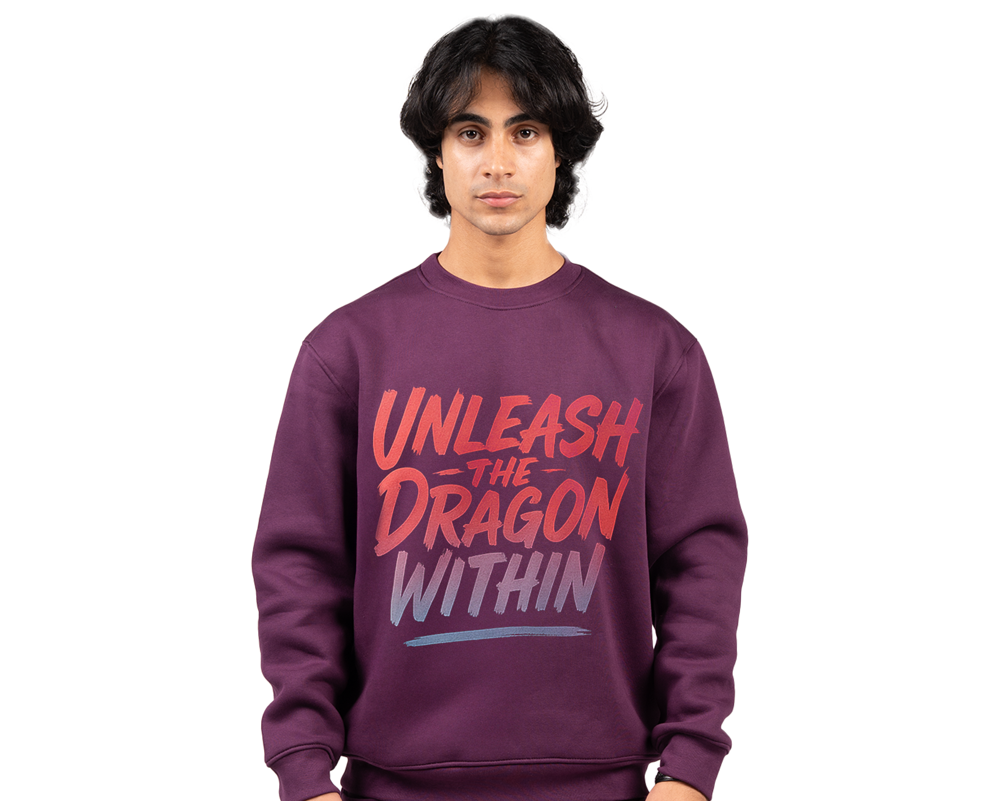 Unleash the Dragon Within Sweatshirt Royal Purple