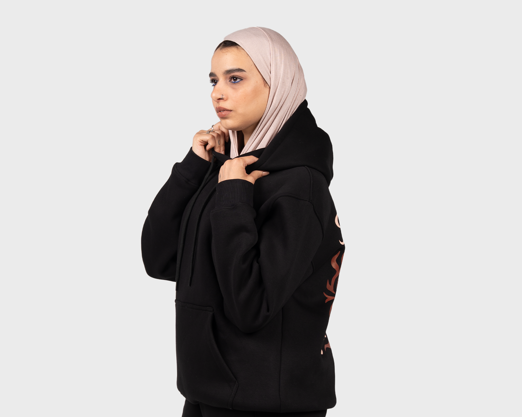 No Cage Just Rage Hoody Black