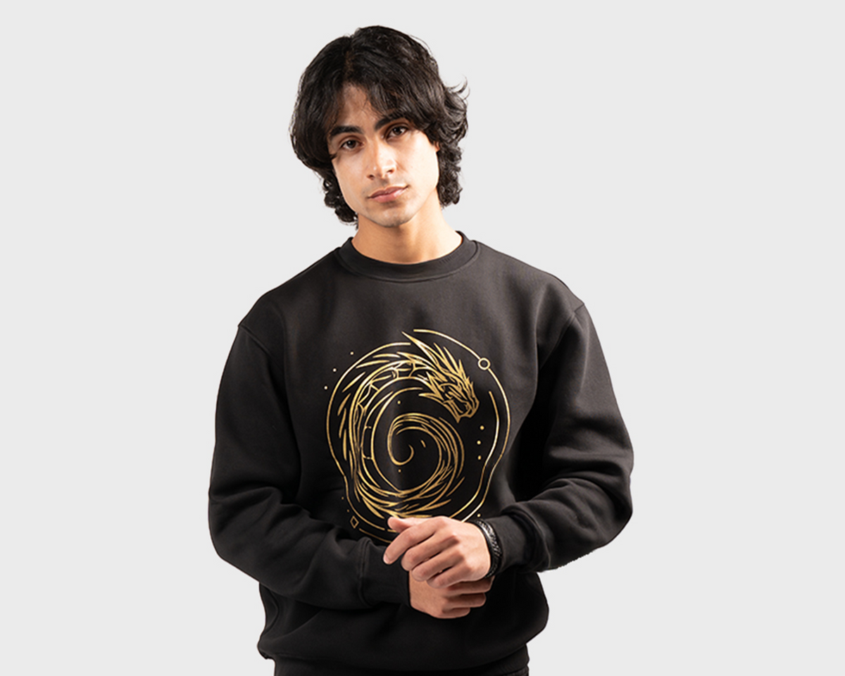 Dragon Galaxy Sweatshirt Black
