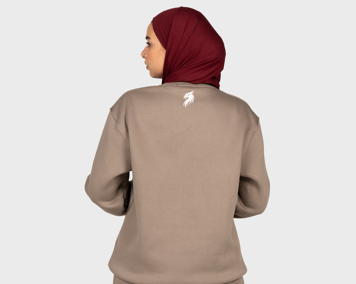 Unleash the Dragon Within Sweatshirt Beige