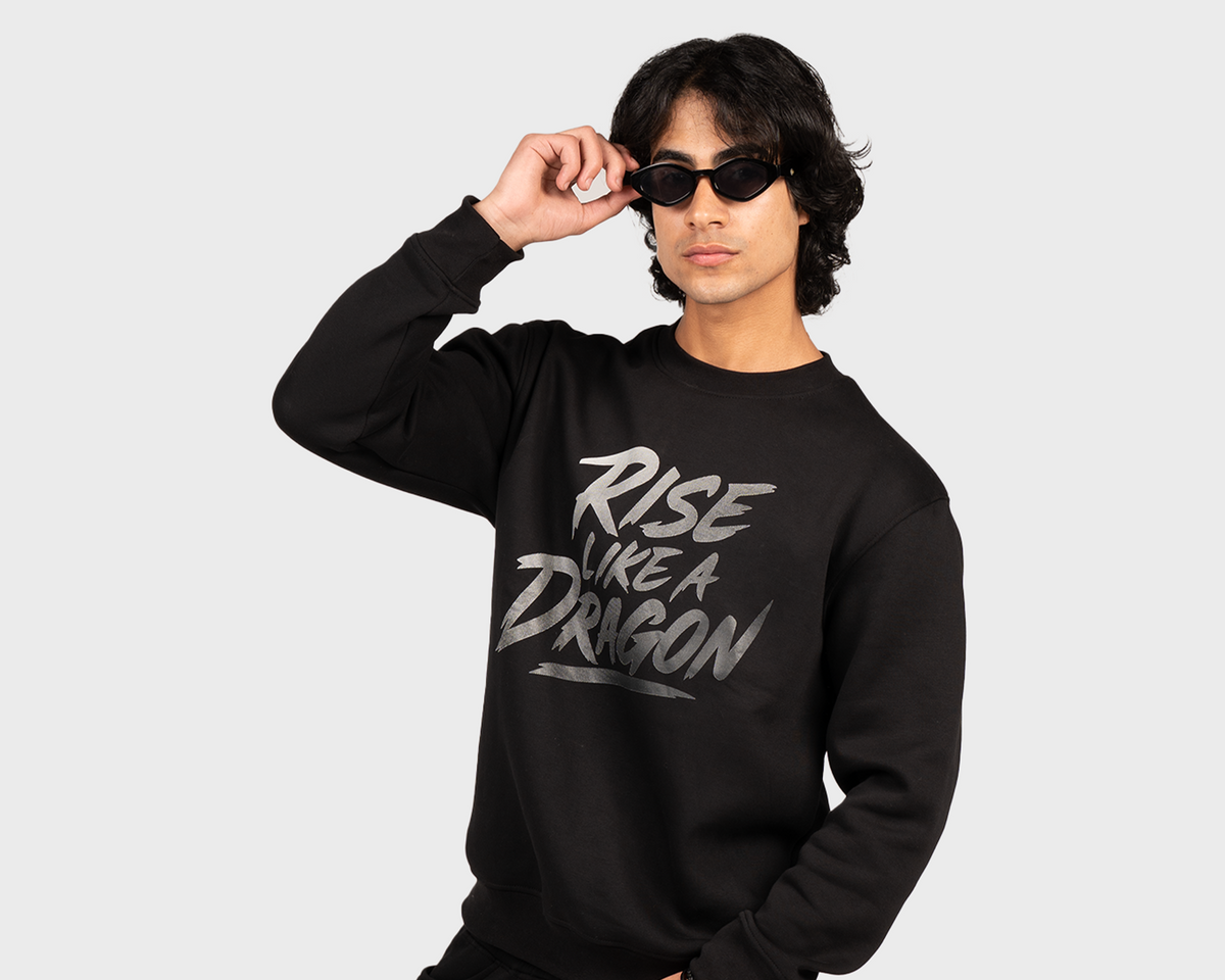 RISE LIKE A DRAGON Sweatshirt Black