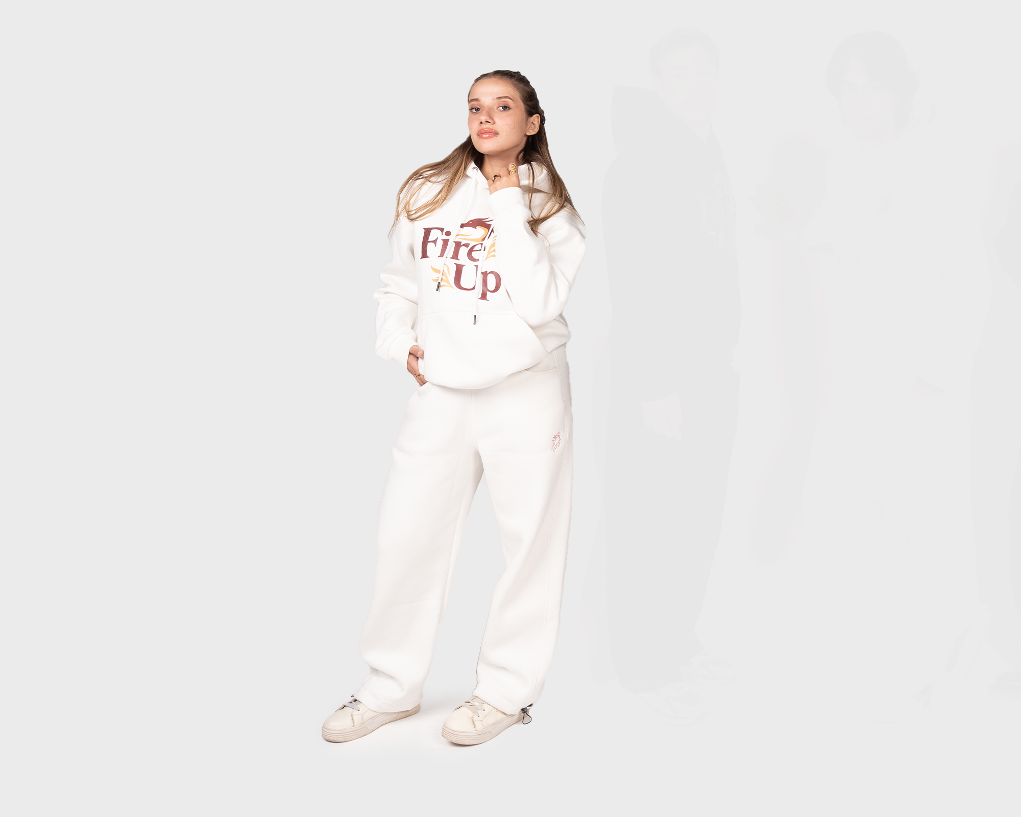 Fire up Hoody Offwhite