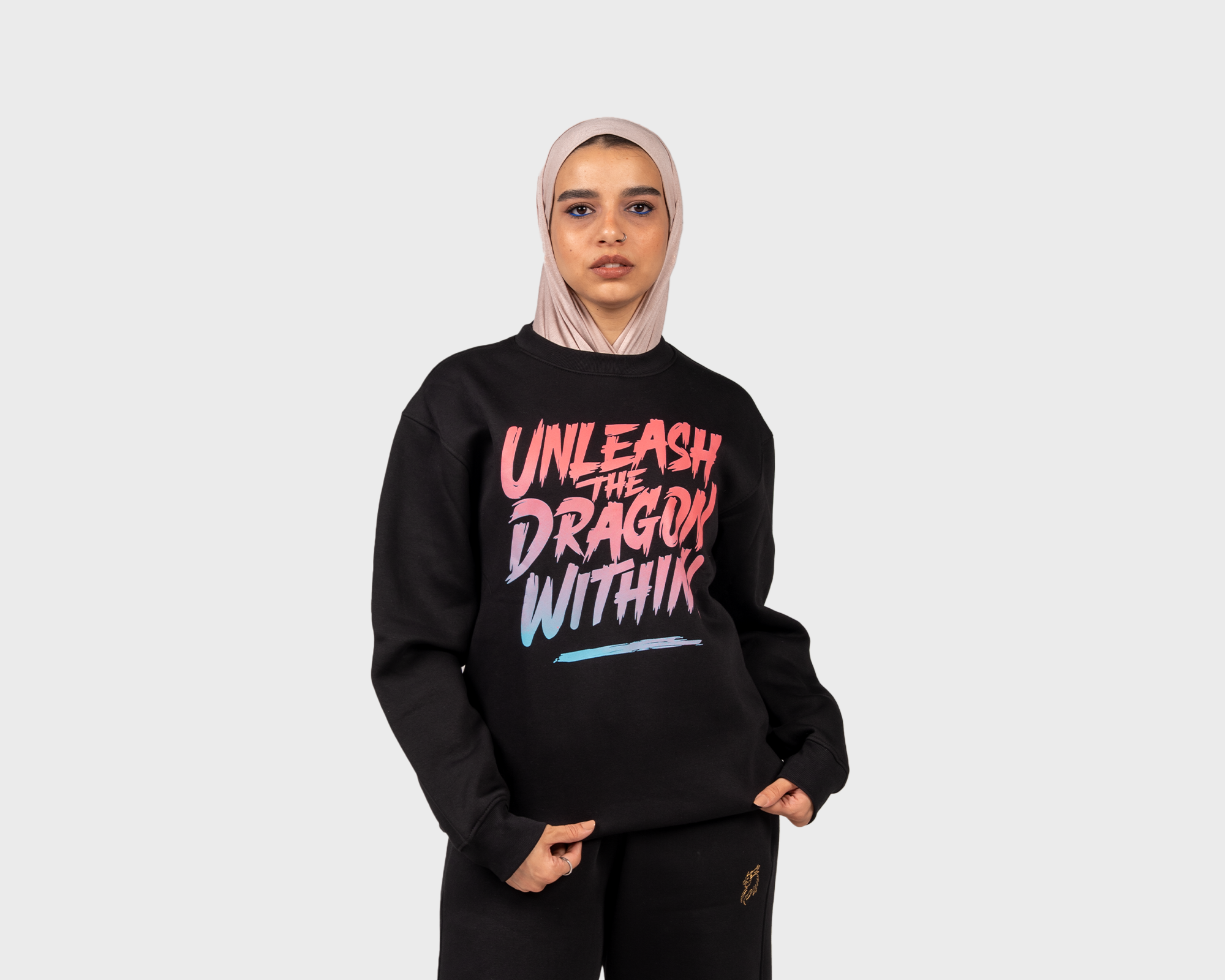 Unleash the Dragon Within Sweatshirt Black