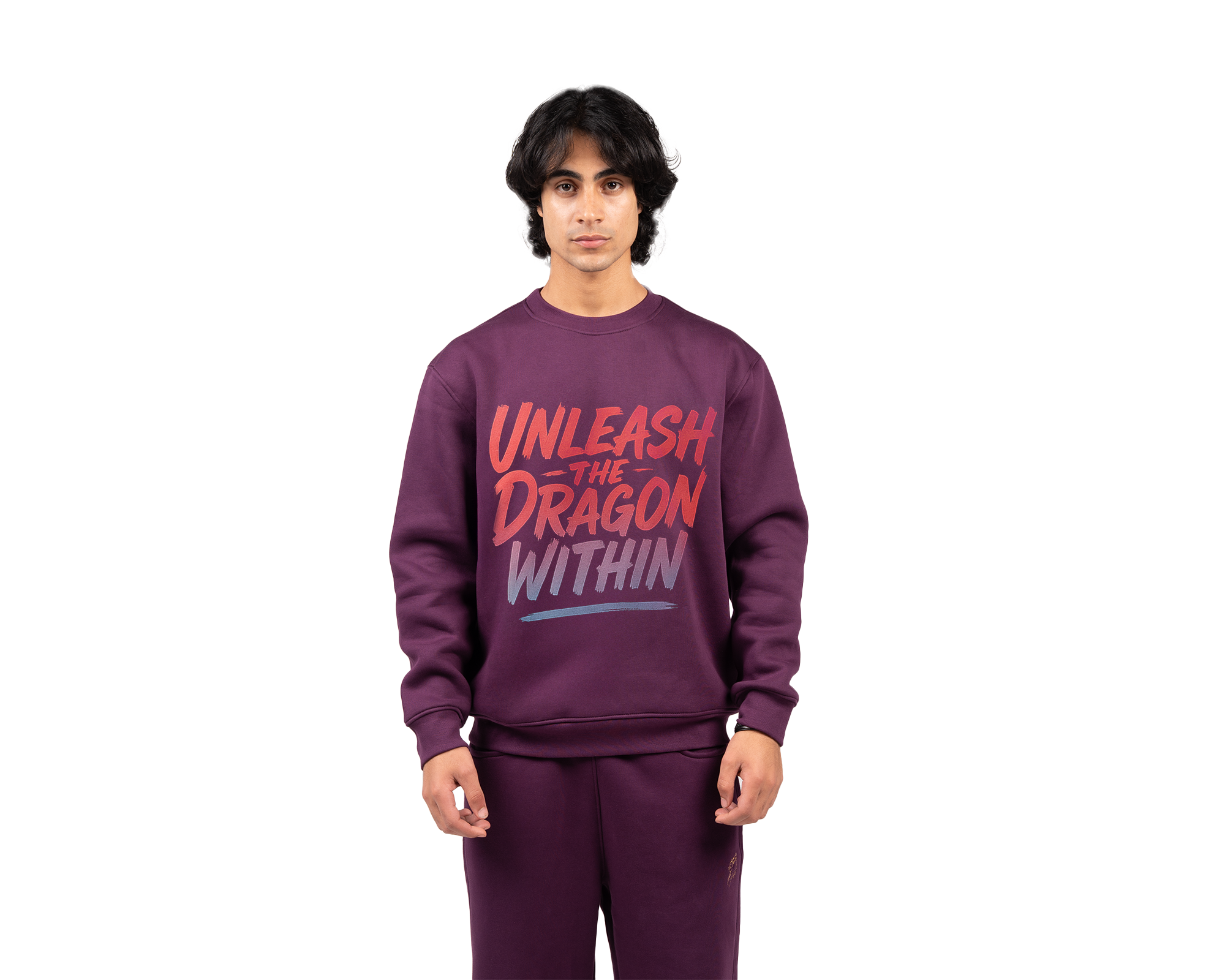 Unleash the Dragon Within Sweatshirt Royal Purple