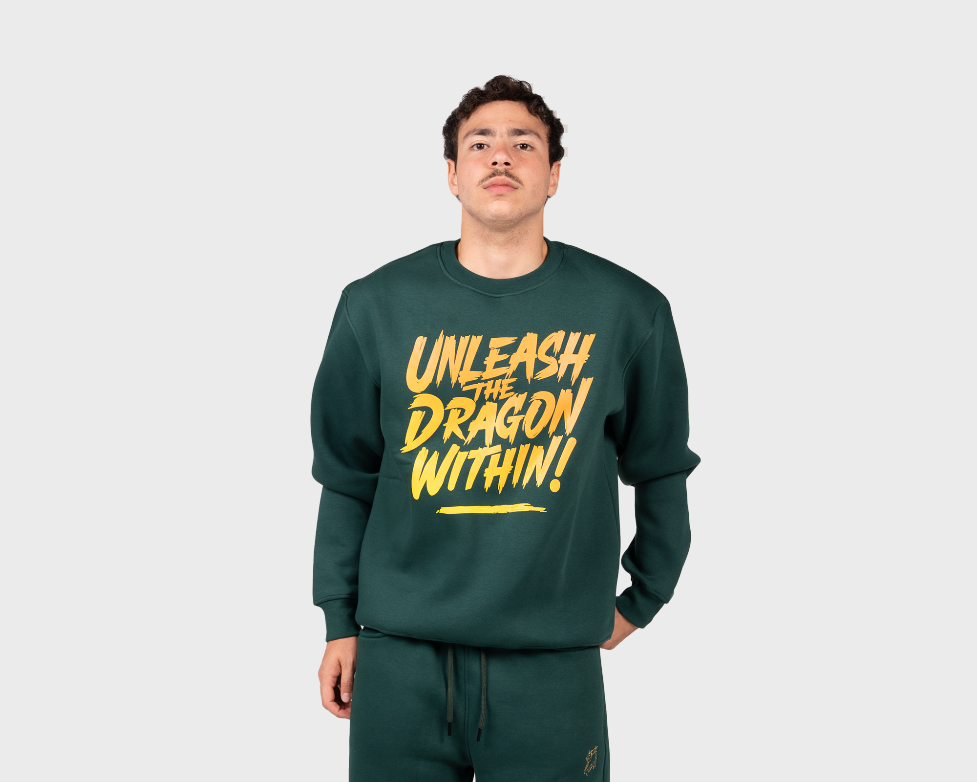 Unleash the Dragon Within Sweatshirt Emreald