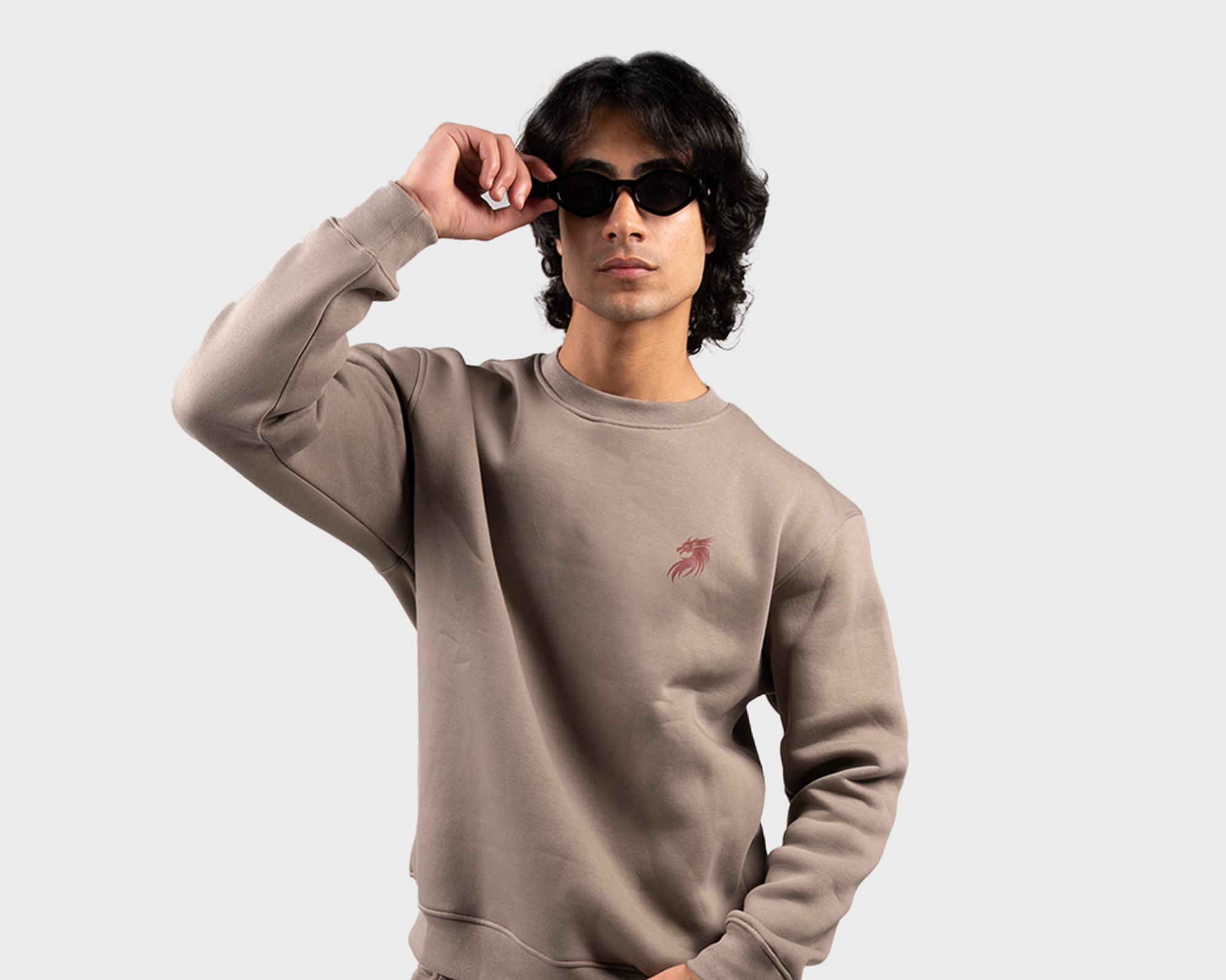 Basic Sweatshirt Beige