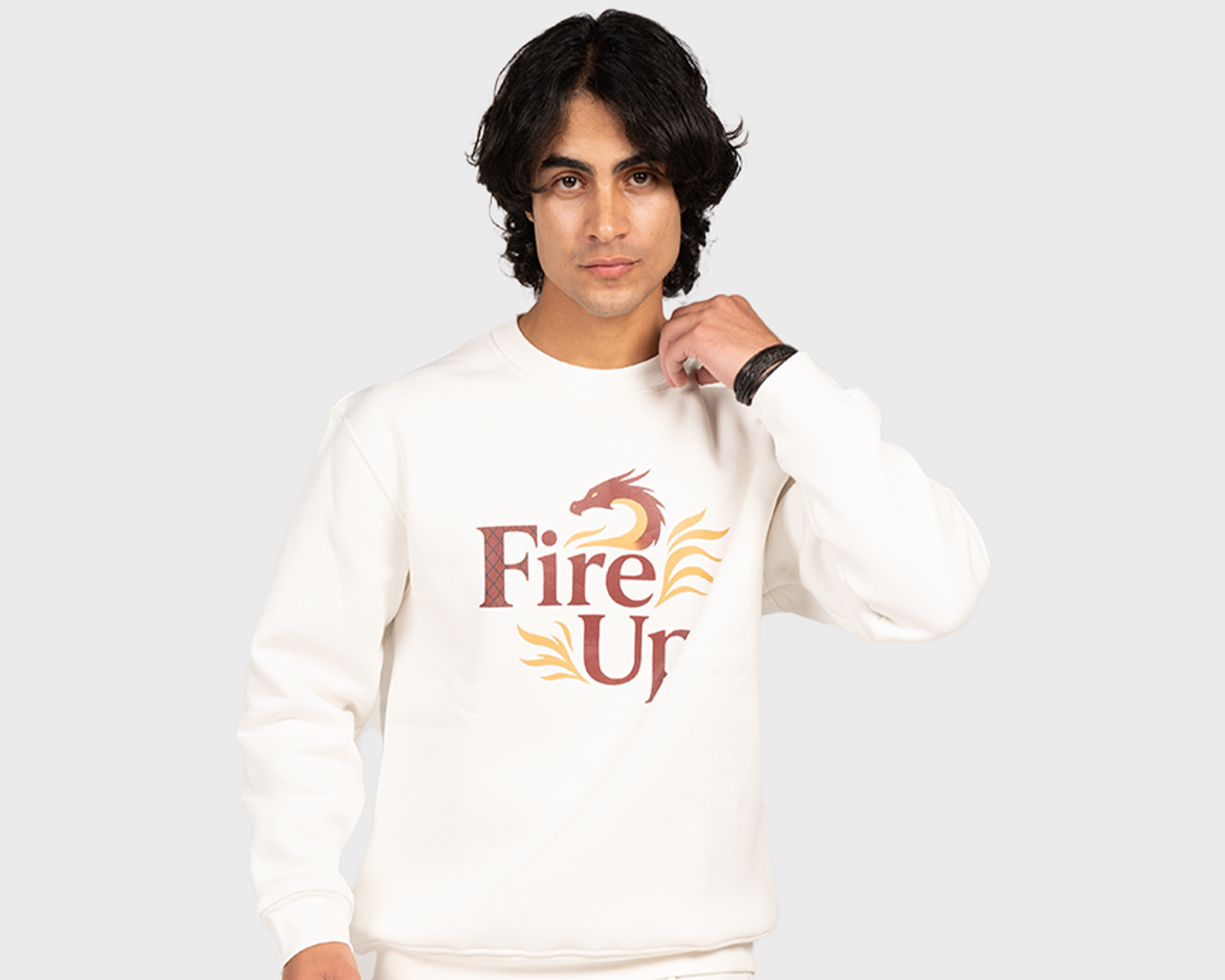 Fire up Sweatshirt Offwhite
