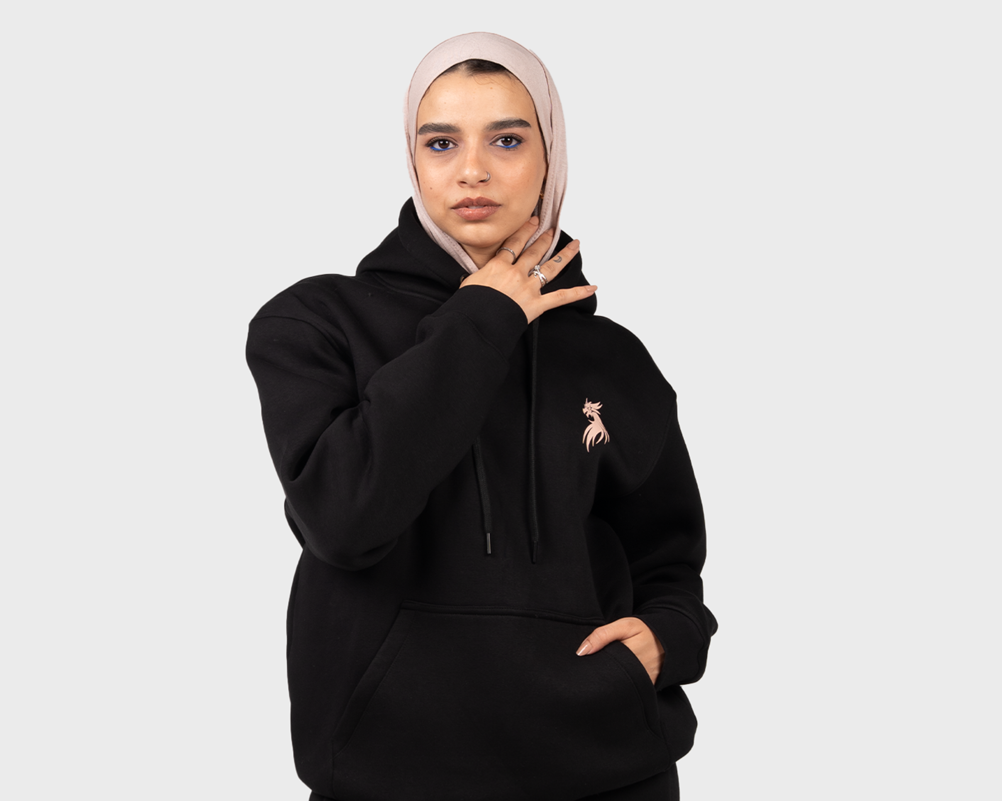 No Cage Just Rage Hoody Black