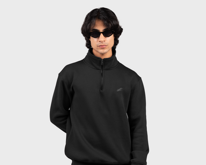Basic Zippered Sweatshirt