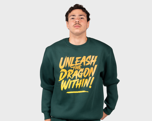Unleash the Dragon Within Sweatshirt Emreald
