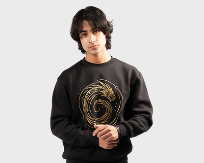Dragon Galaxy Sweatshirt Black
