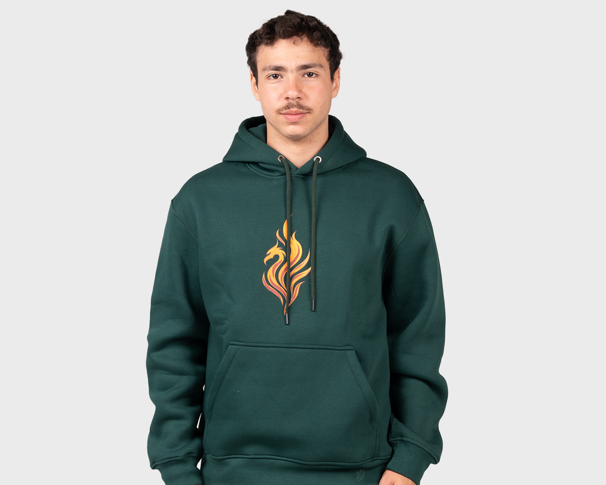 Firey soul Hoody Emreald