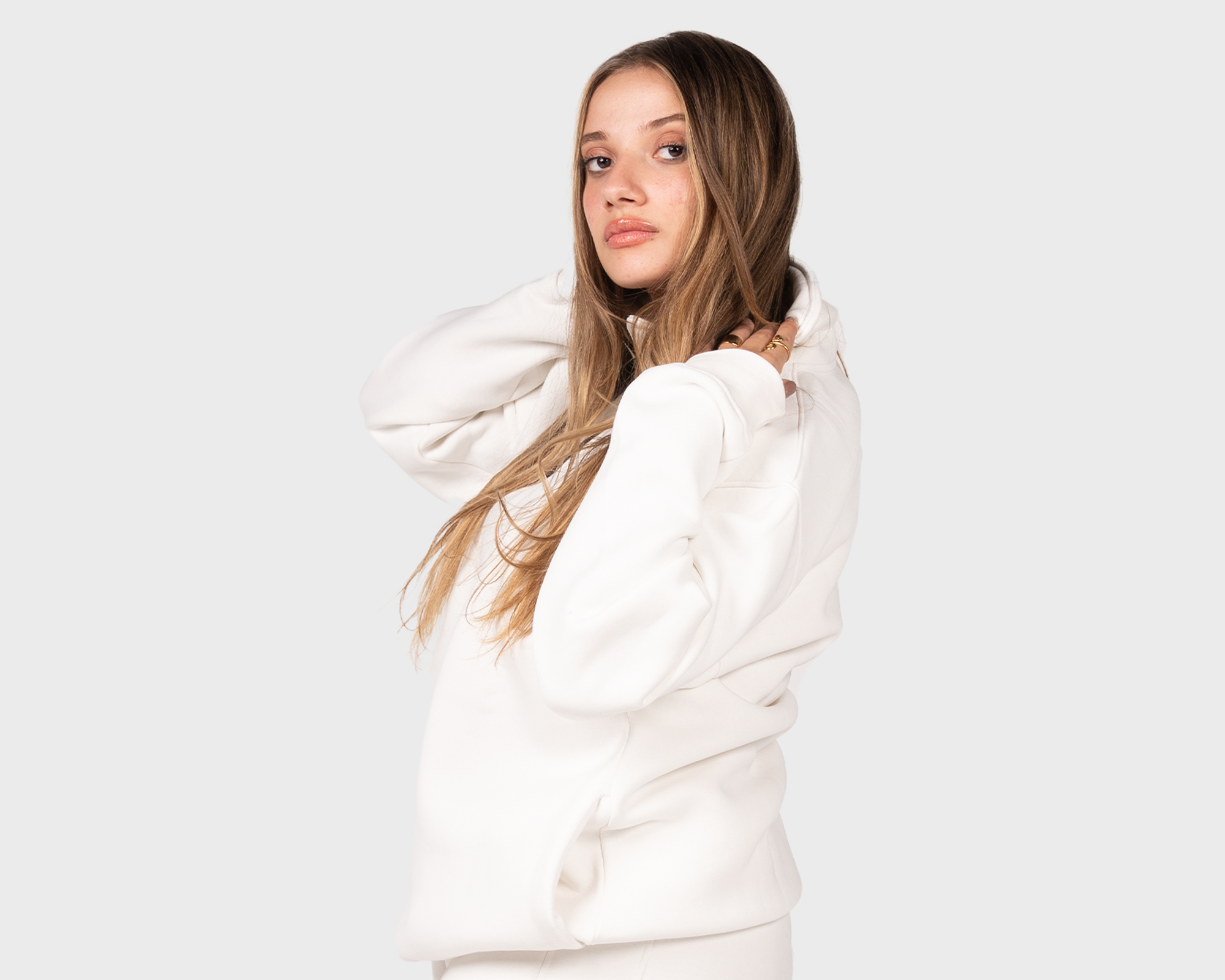 Basic Hoody Offwhite