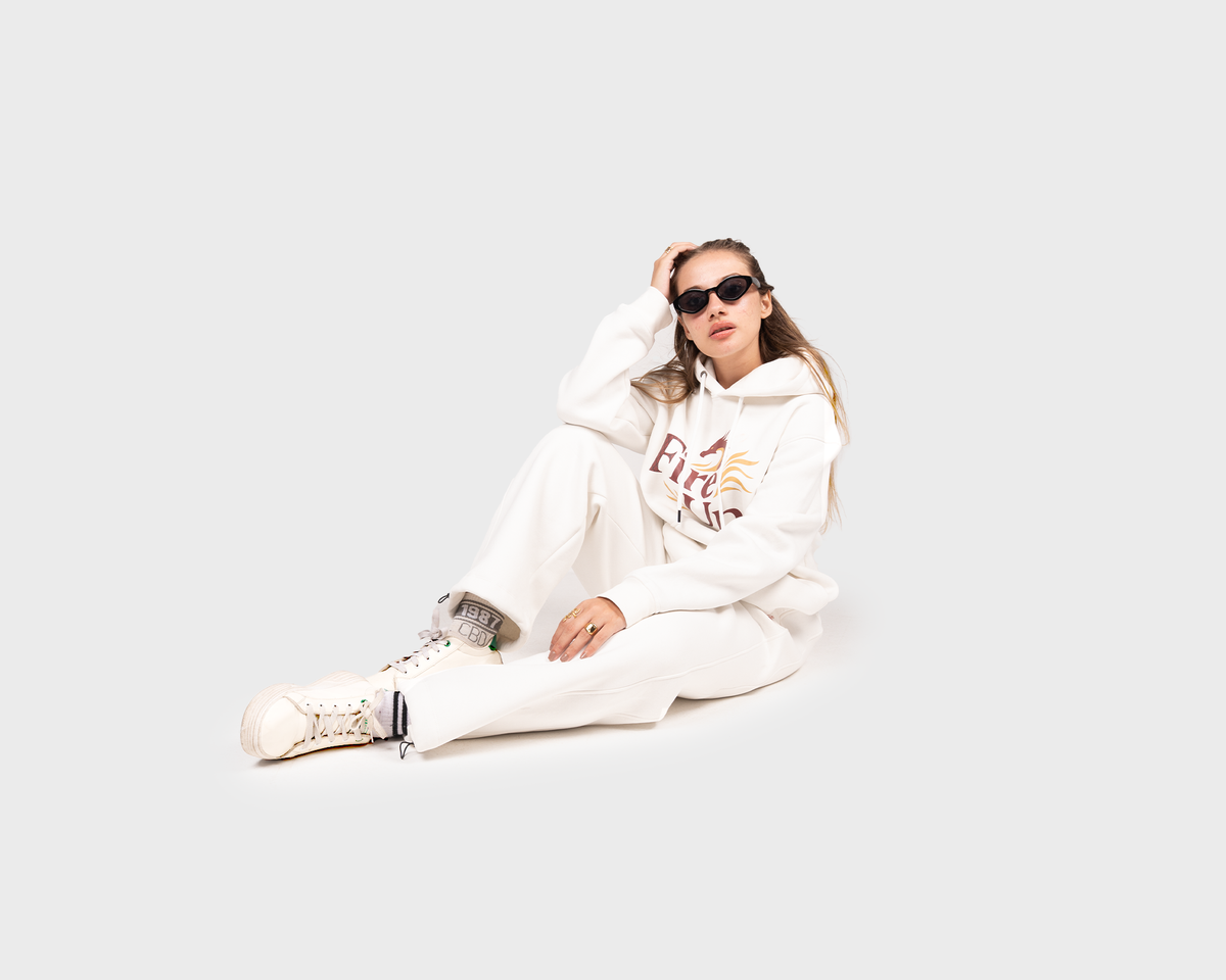 Fire up Hoody Offwhite